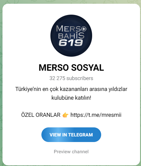 Mersobahis Telegram Grubu